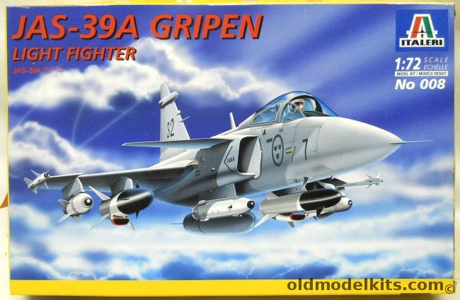 Italeri 1/72 TWO JAS-39A Gripen - Light Fighter, 008 plastic model kit