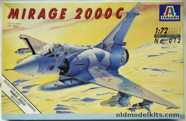 Italeri 1/72 TWO Mirage 2000C - France / Greece, 012 plastic model kit