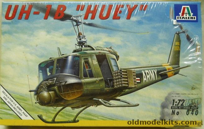 Italeri 1/72 UH-1B Huey - US Army / RAAF Australia / Japan, 040 plastic model kit