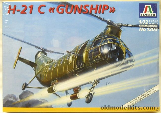 Italeri 1/72 H-21 C Gunship - US Air Force, 1203 plastic model kit