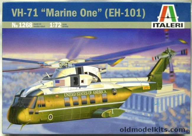 Italeri 1/72 VH-71 Marine One EH-101, 1268 plastic model kit