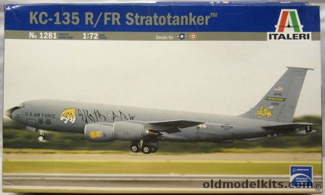 Italeri 1/72 KC-135 R/FR Stratotanker - USAF 100th Air Refueling Wing Mildenhall RAF Base 2007 / 93rd AFS 93rd Bomb Wing Castle AFB CA 1995 / French Air Force C-135FR 932m2 2007 - (KC135R / KC135FR), 1281 plastic model kit