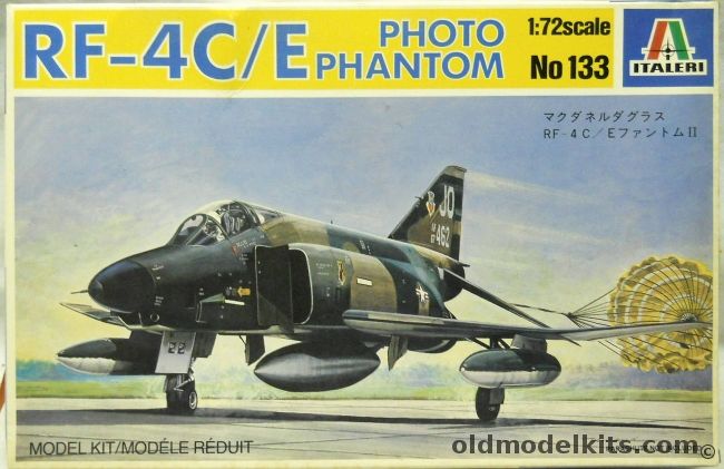 Italeri 1/72 RF-4C/E Photo Phantom - Luftwaffe RF-4E AG51 Immelmann / USAF RF-4C 30th TRX / 363rd TRW, 133 plastic model kit