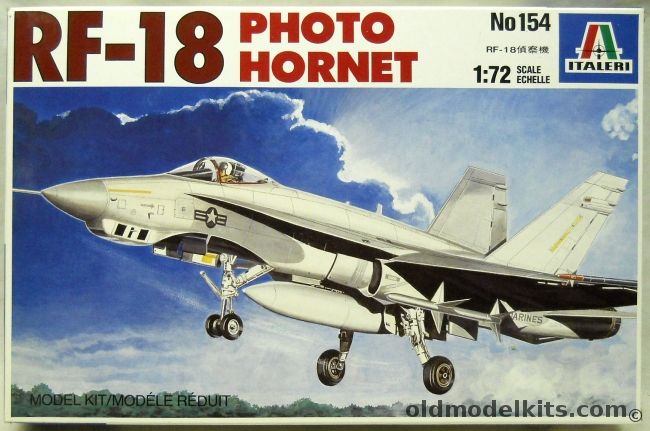 Italeri 1/72 TWO RF-18  Photo Hornet - US Marines / RCAF Canada, 154 plastic model kit