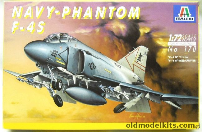 Italeri 1/72 F-4S Phantom - VF-301 USN Reserve Miramar 1983 / VMFA-232 US Marines 1987, 170 plastic model kit