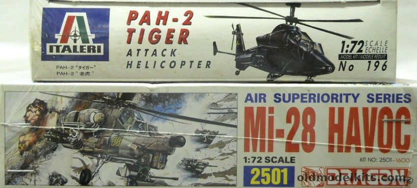Italeri 1/72 PAH-2 Tiger And Dragon Mil Mi-28 Havoc, 196 plastic model kit