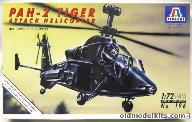 Italeri 1/72 TWO PAH-2 Tiger Attack Helicopter, 196 plastic model kit