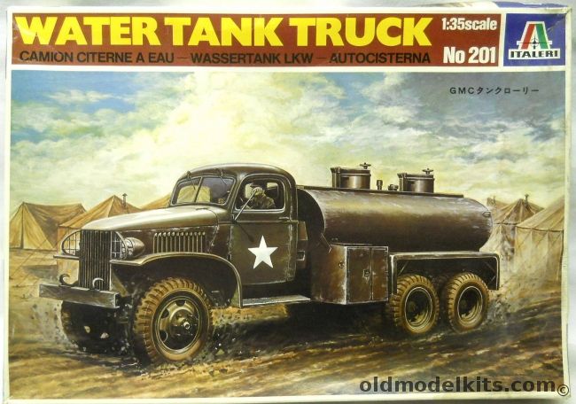 Italeri 1/35 Water Tank Truck - GMC - (ex Testors), 201 plastic model kit