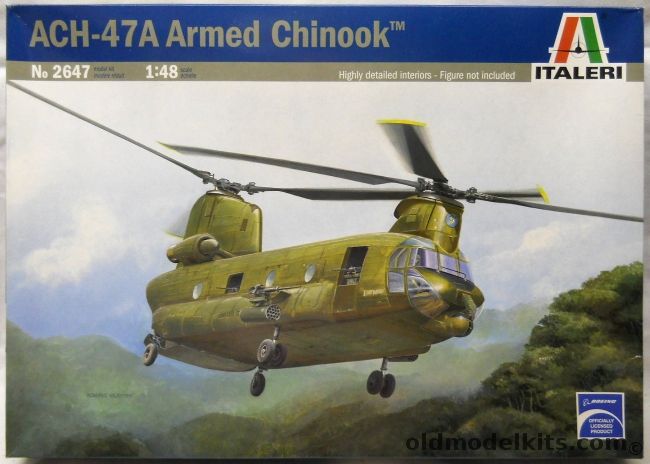 Italeri 1/48 ACH-47A Armed Chinook - Gunship, 2647 plastic model kit