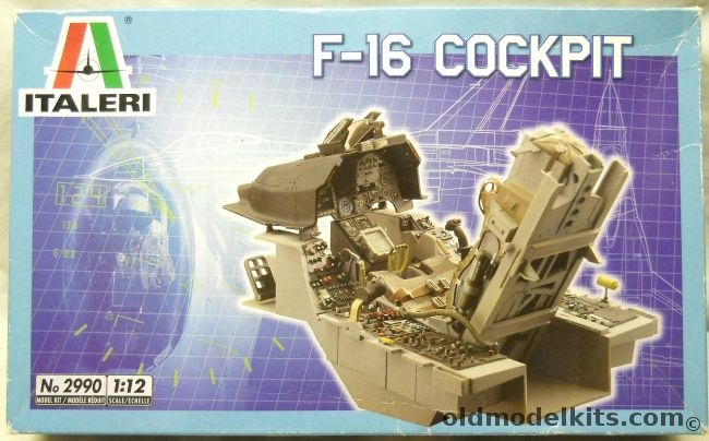 Italeri 1/12 F-16 Falcon Cockpit, 2990 plastic model kit