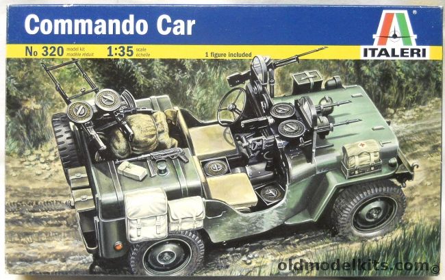 Testors 1/35 Commando Car - Willys Jeep - (ex Testors), 320 plastic model kit