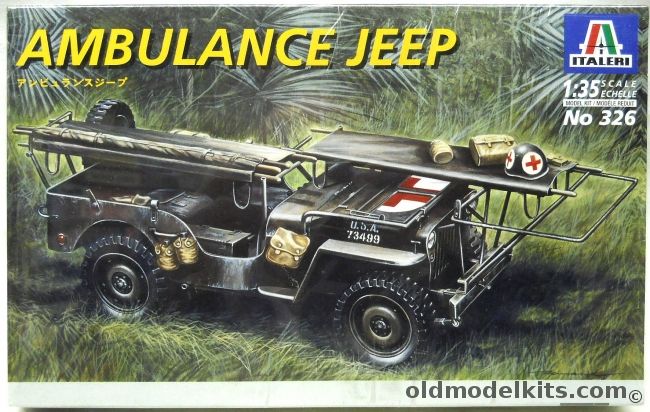 Italeri 1/35 Jeep Ambulance, 326 plastic model kit
