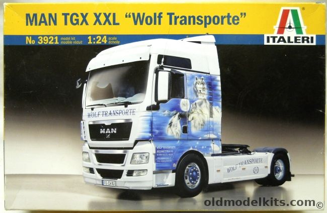 Italeri 1/24 MAN TXG XXL Wolf Transporte, 3921 plastic model kit
