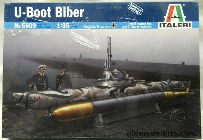 Italeri 1/35 U-Boot Biber - German One-Man Midget Submarine, 5609 plastic model kit