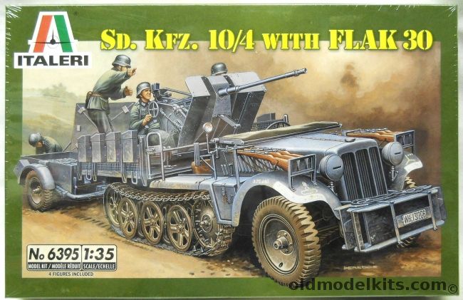 Italeri 1/35 Sd.Kfz. 10/4 With Flak 30, 6395 plastic model kit