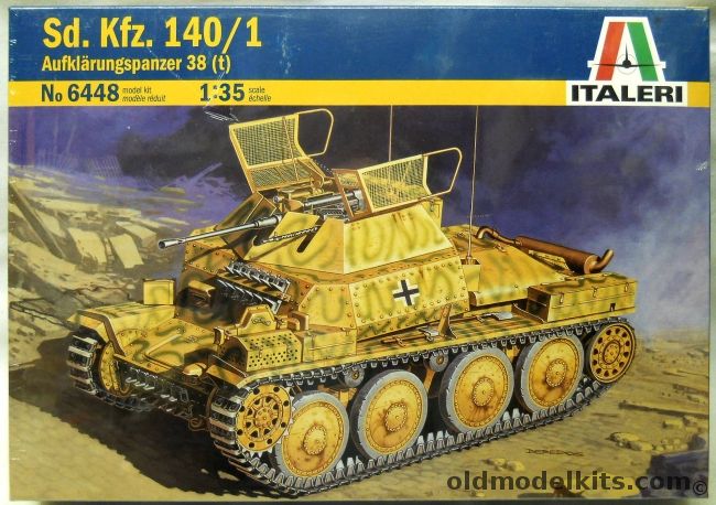 Italeri 1/35 Sd.Kfz. 140/1 Aufklarungspanzer 38 (t), 6448 plastic model kit
