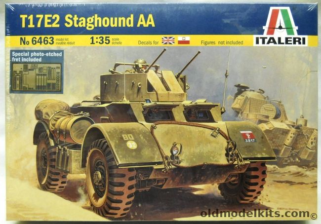 Italeri 1/35 T17E2 Staghound AA, 6463 plastic model kit