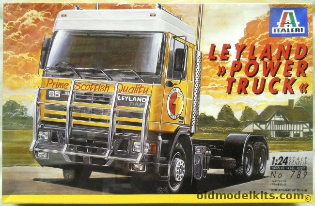 Italeri 1/24 Leyland Power Truck Semi Tractor Trailer, 789 plastic model kit