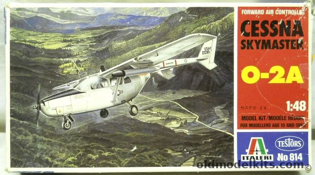 Italeri 1/48 Cessna O-2A Skymaster USAF -  (ex Testors), 814 plastic model kit