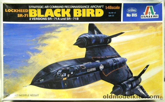 Italeri 1/48 Lockheed SR-71 Blackbird - SR-71A  or SR-71B, 815 plastic model kit