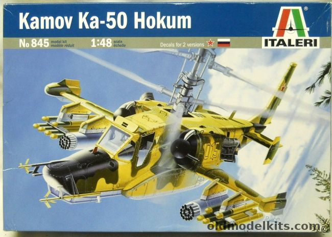 Italeri 1/48 Kamov KA-50 Hokum, 845 plastic model kit