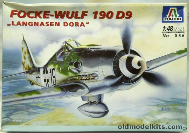 Italeri 1/48 Focke-Wulf FW-190 D9 - Bad Worishofen 1945 / 11/JG54 1945 - (FW190D9), 856 plastic model kit