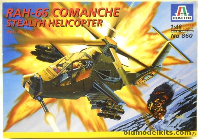 Italeri 1/48 RAH-66 Comanche Stealth Helicopter, 860 plastic model kit