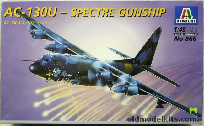 Italeri 1/48 Lockheed AC-130U Spectre Gunship, 866 plastic model kit