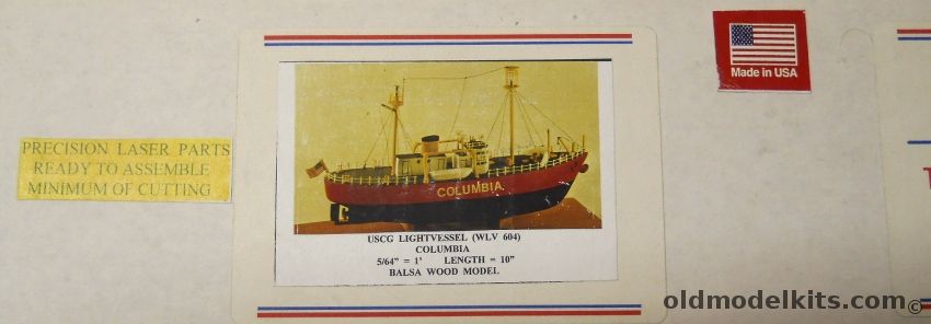 Jac Models 1/154 USCG Lightvessel Columbia, WLV604 plastic model kit