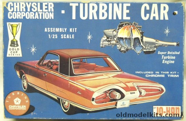 Jo-Han 1/25 1963 Chrysler Turbine Car, GC-300-200 plastic model kit