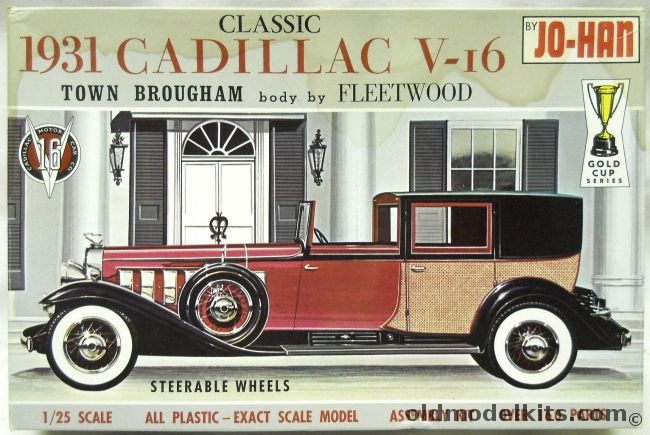 Jo-Han 1/25 1931 Cadillac V-16 Town Brougham Fleetwood Body, GC731-200 plastic model kit