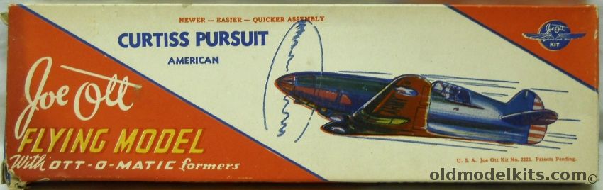 Joe Ott Curtiss Pursuit With Ott-O-Matic Formers - 22 Inch Wingspan Flying Wood Model, 2223 plastic model kit