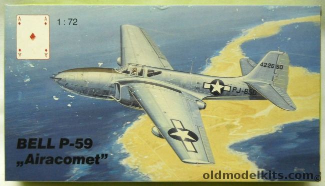 Karo-As 1/72 TWO Bell P-59 Airacomet, AM-0472 plastic model kit