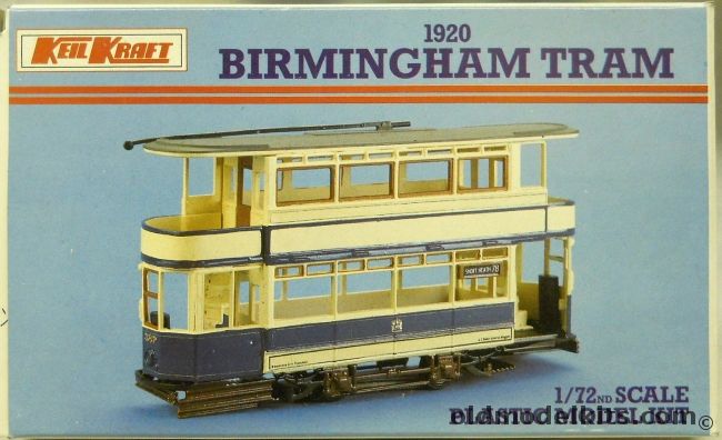 KeilKraft 1/72 1920 Birmingham Tram - Trolley, K308 plastic model kit