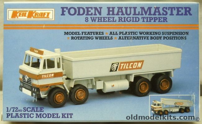KeilKraft 1/72 Foden Haulmaster 8 Wheel Rigid Tipper, K310 plastic model kit