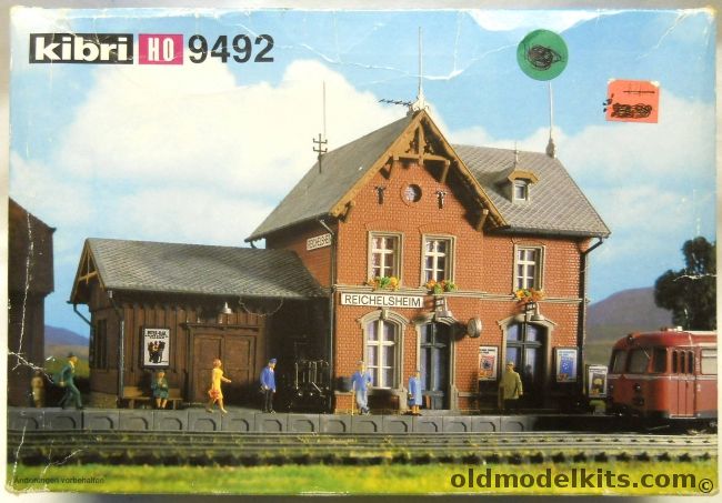 Kibri 1/87 Train Station - HO Scale, 9492 plastic model kit
