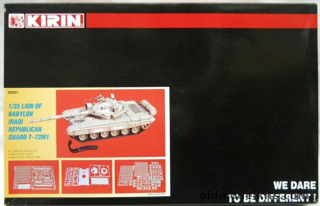 Kirin 1/35 Lion Of Babylon Iraqi Republican Guard T-72M1 - (T72  T72m1), 28001 plastic model kit