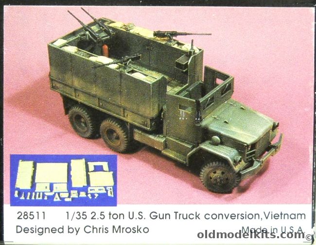 Kirin 1/35 2.5 Ton US Gun Truck Conversion Vietnam, 28511 plastic model kit