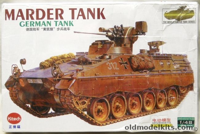 Kitech 1/48 Marder Tank Motorized, 08M-514 plastic model kit