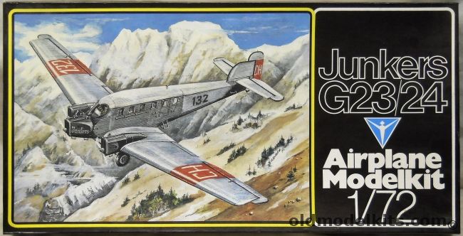KVZ 1/72 Junkers G-23 / G-24 - Swiss or Swedish Airlines (G23/G24), 15600 plastic model kit