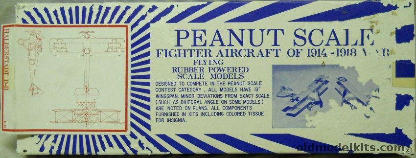 Lees Hobbies Halberstadt D-II - (D.II) Peanut Scale Flying Model Airplane, 101 plastic model kit