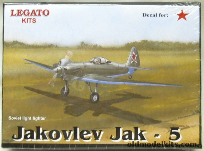 Legato 1/72 Yakovlev Yak-5 - Jakovlev Jak-5, LK046 plastic model kit