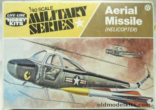 Life-Like 1/40 Aerial Missile Helicopter - Hawk Missile Carrier Cessna YH-41 - (ex Adams), 09654 plastic model kit