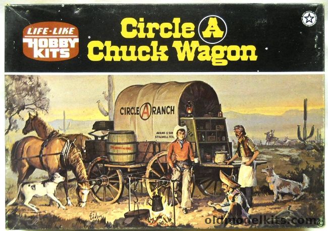 Life-Like 1/48 Circle A Chuck Wagon - (ex- Miniature Masterpiece / Revell / Adams), 09680 plastic model kit