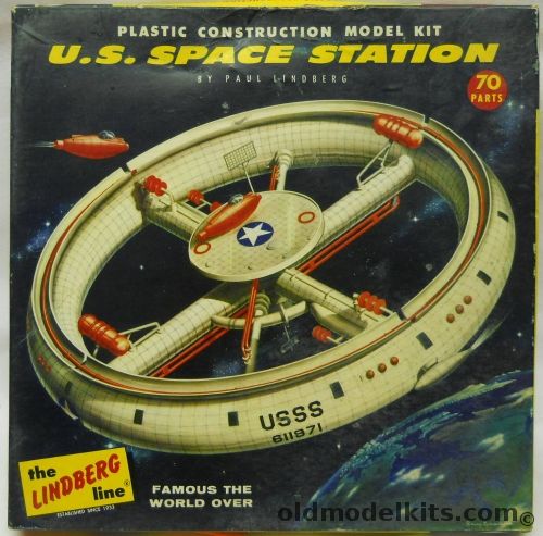 Lindberg 1/350 US Space Station - First Issue, 1002-98 plastic model kit
