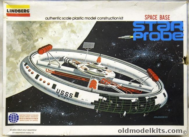 Lindberg 1/350 Star Probe Space Base - (Space Station), 1148 plastic model kit