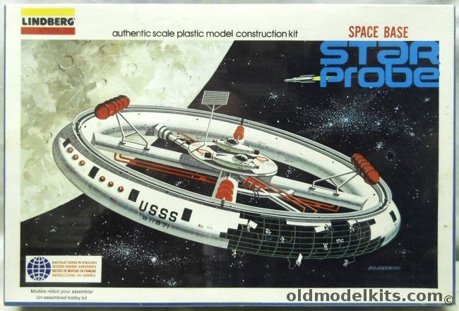 Lindberg 1/350 Star Probe Space Base - (Space Station), 1148 plastic model kit