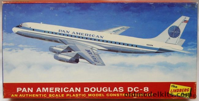 Lindberg 1/231 Douglas DC-8 Pan American Airlines, 410-75 plastic model kit