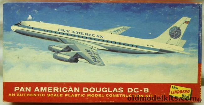 Lindberg 1/231 Douglas DC-8 Pan American Airlines, 410-75 plastic model kit