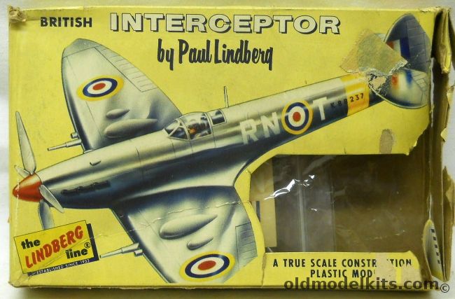 Lindberg 1/72 British Interceptor Supermarine Spitfire - Cellovision Issue, 414-29 plastic model kit